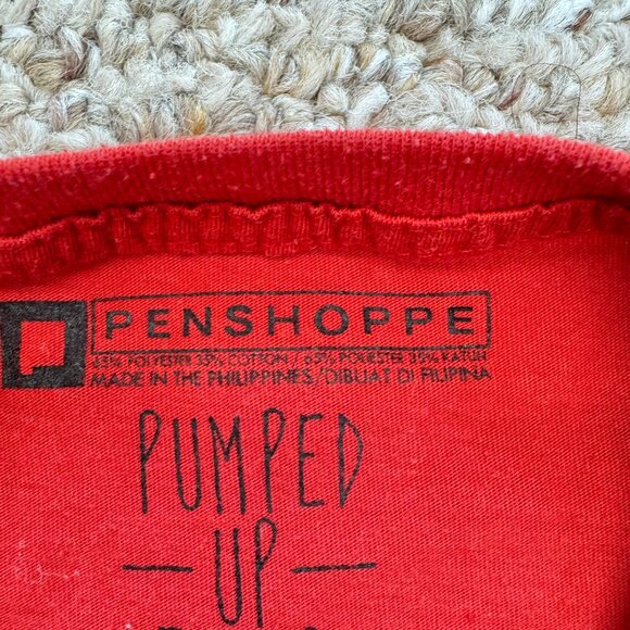 Penshoppe Pumped Up Tees Drippin Tshirt Red XS - Picture 3 of 5